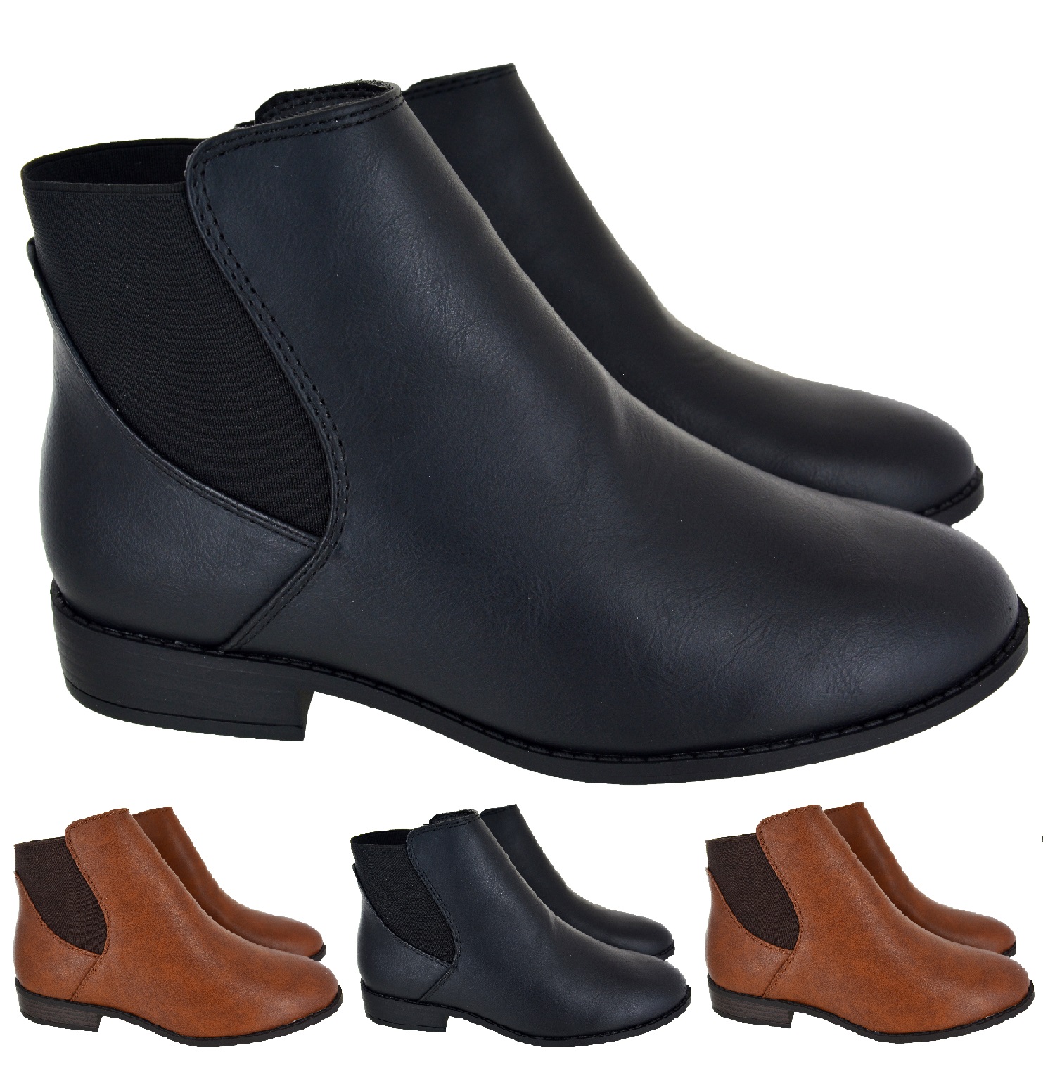 chelsea buckle ankle boots